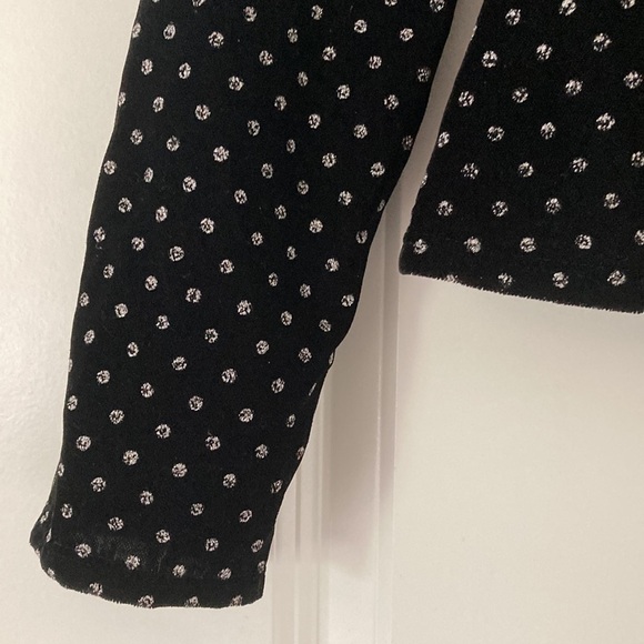 Express XS top velvet long sleeves plunging neckline NWT - Picture 5 of 15